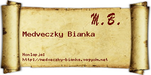 Medveczky Bianka névjegykártya
